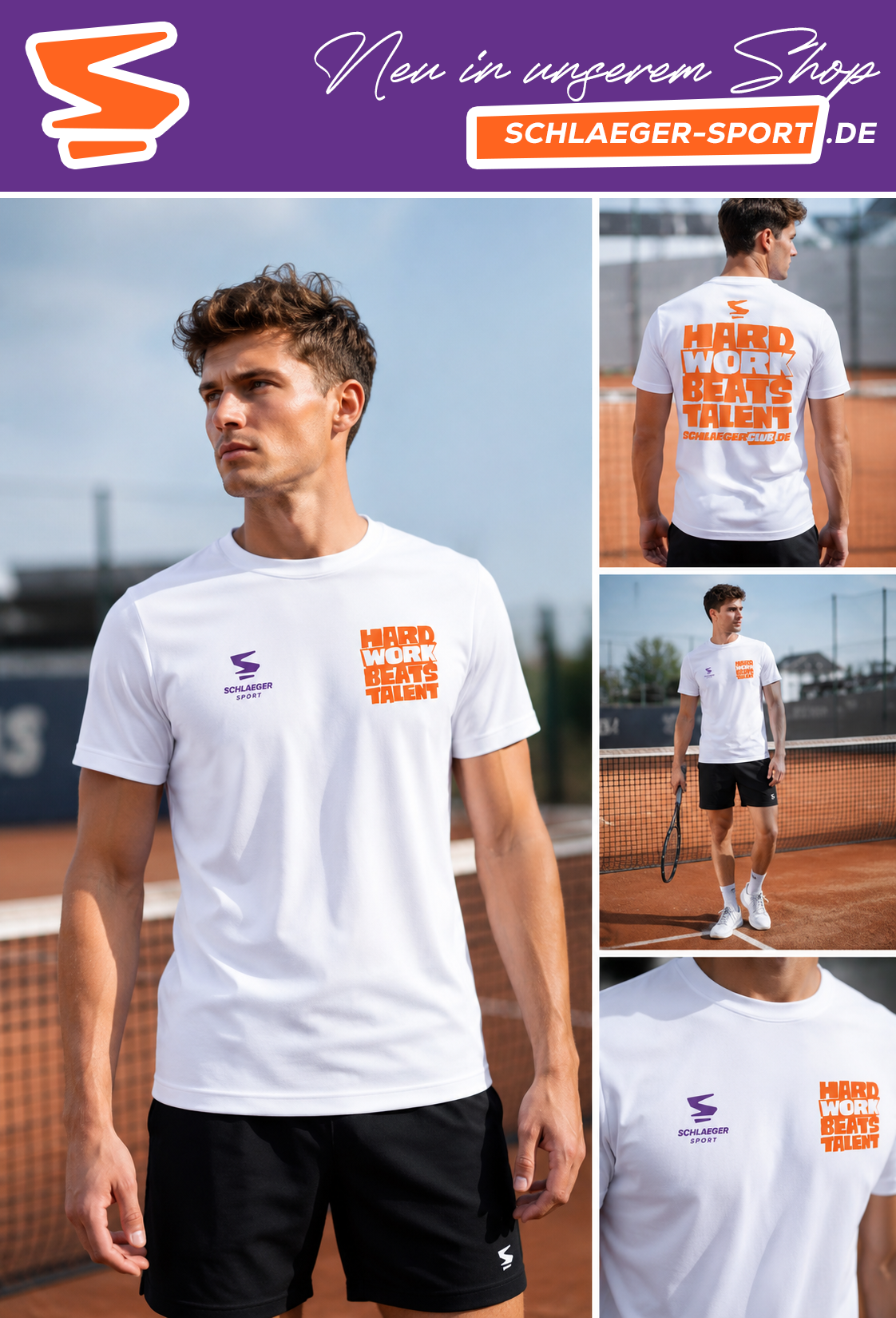 Tennis-Shirt für Training & Freizeit